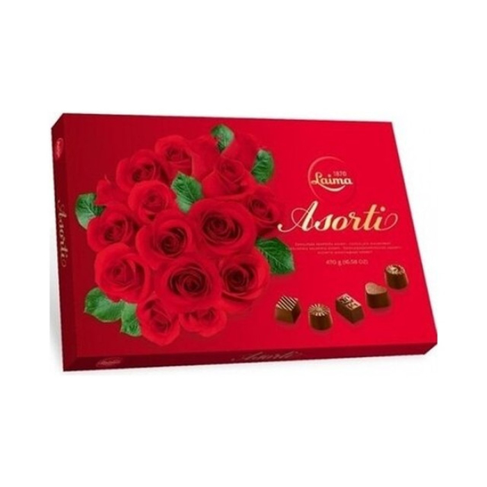 ROSES אסורטי 470 גר*12יח ורד אדום