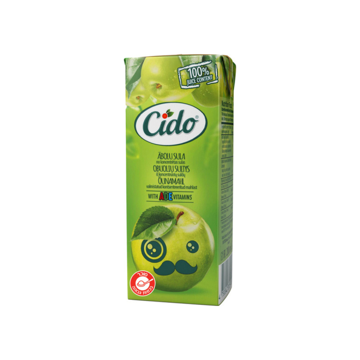CIDO מיץ תפוחים  0.2ל 1/18