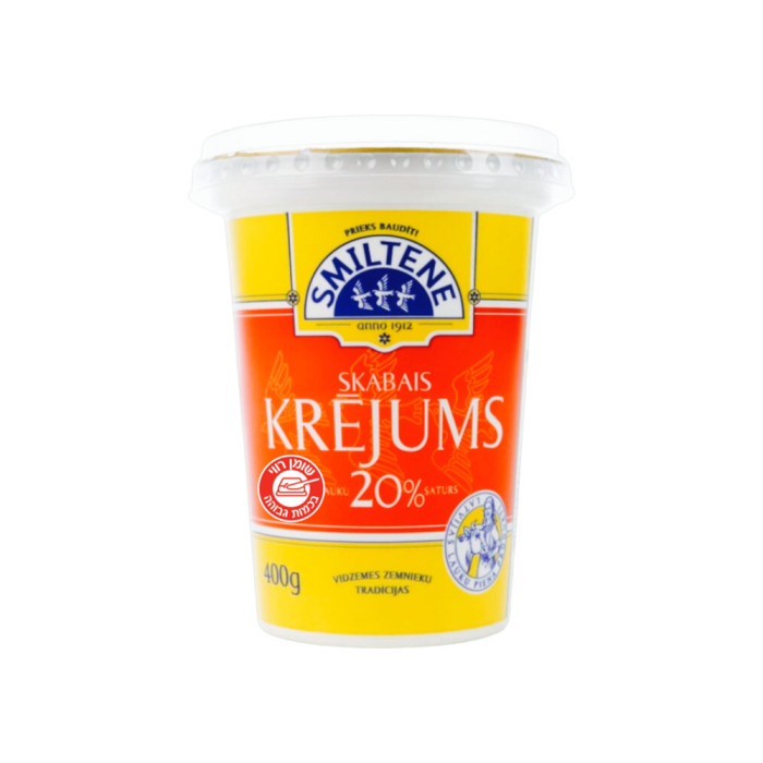 Sour cream (20% fat) 400 g Latvia