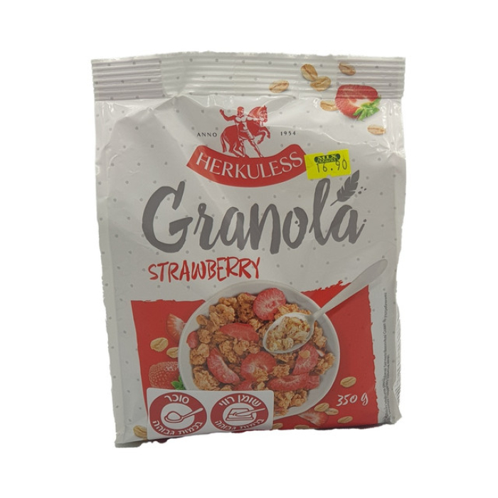 Oatmeal granola with strawberry Hercules 350 grams