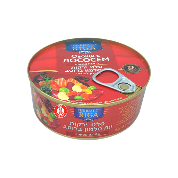 BEST OF RIGA- salmon salad with vegetables in Asian flavor 240 grams 1/48