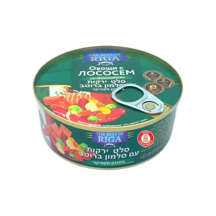 BEST OF RIGA- salmon salad with vegetables in Mexican flavor 240 grams 1/48