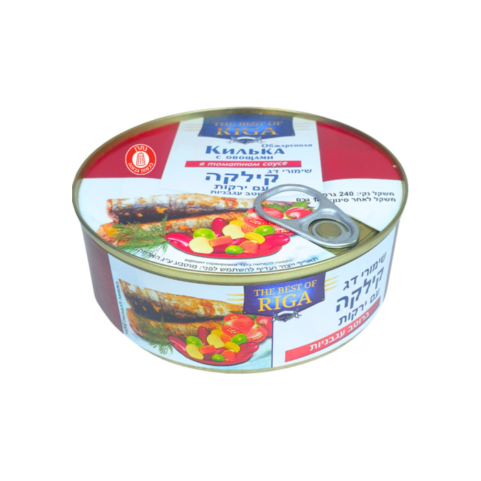 BEST OF RIGA- fried sprat in tomato sauce with vegetables 240 grams