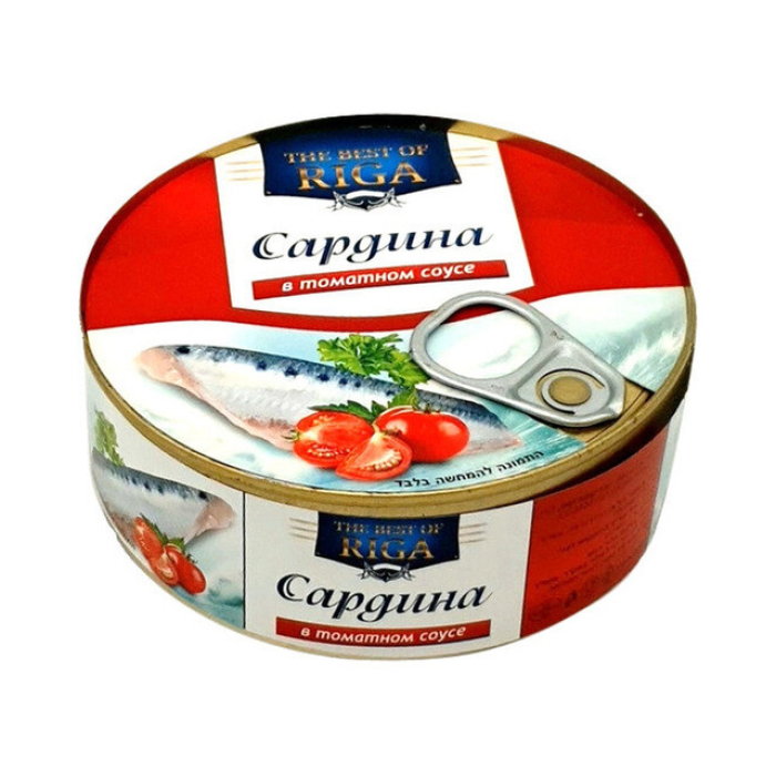 BEST OF RIGA- Sardine in tomato sauce 240 grams 1/48