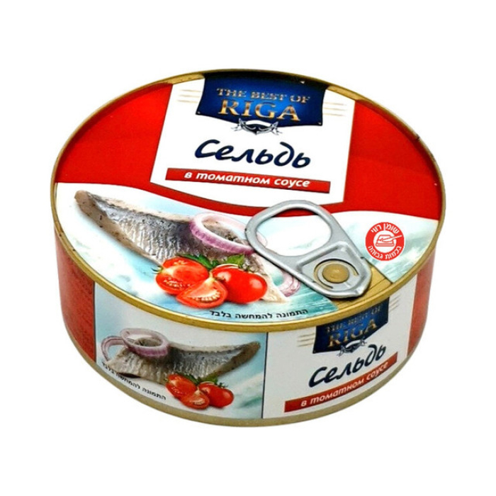 BEST OF RIGA- herring in tomato sauce 240 grams 1/48