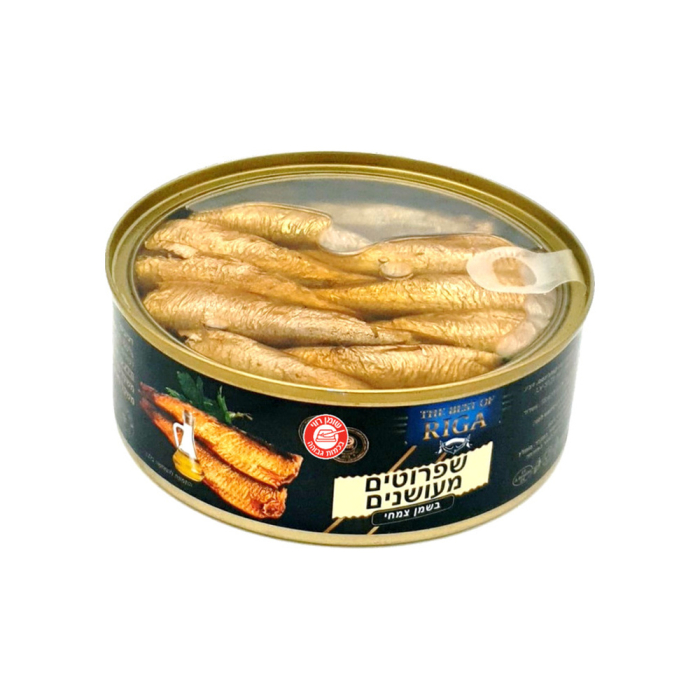 BEST OF RIGA- smoked sprats in transparent vegetable oil 240 grams 1/24