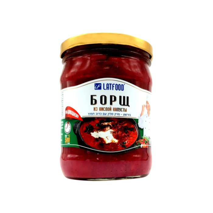 Borscht soup with sour cabbage 500 ml LATFOOD -
