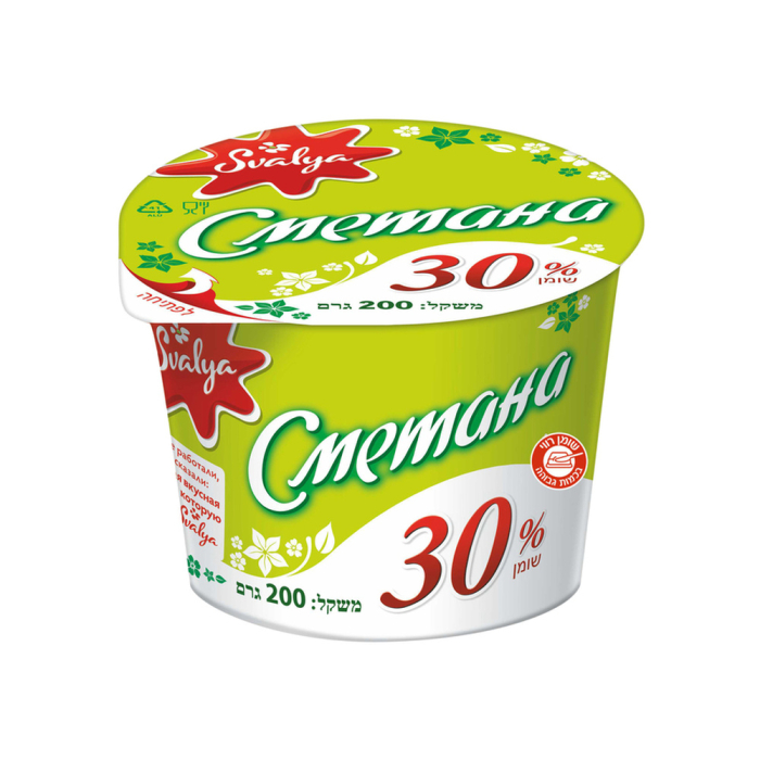 Sour cream 30% SMETANA fat 200 g