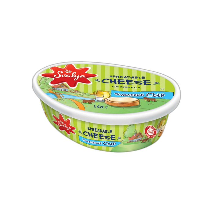 Processed cheese 28% fat 160 g SVALYA