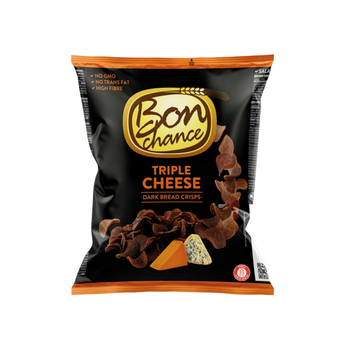 Crispy bread made from wheat and rye flour with cheese flavor (120 g)