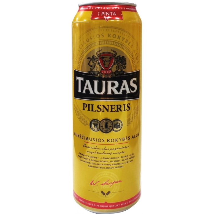 Пиво Tauras Pilsneris 4,6%