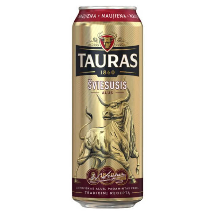 Tauras Šviesusis light beer 4.7% 500 ml