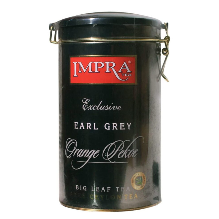 Ceylon black tea IMPRA Exclusive Earl Grey Orange Pekoe with large leaves 250 grams