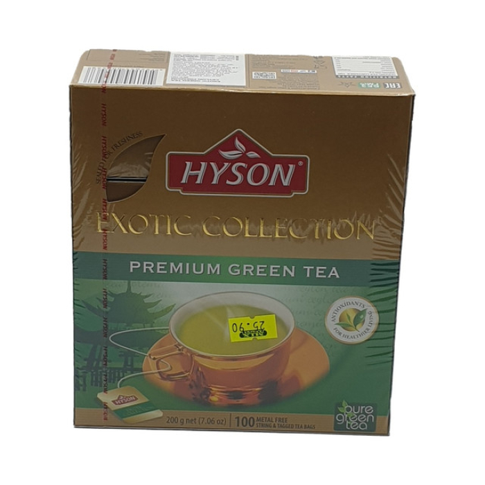 HYSON premium green tea in bags 2g*100 1/12