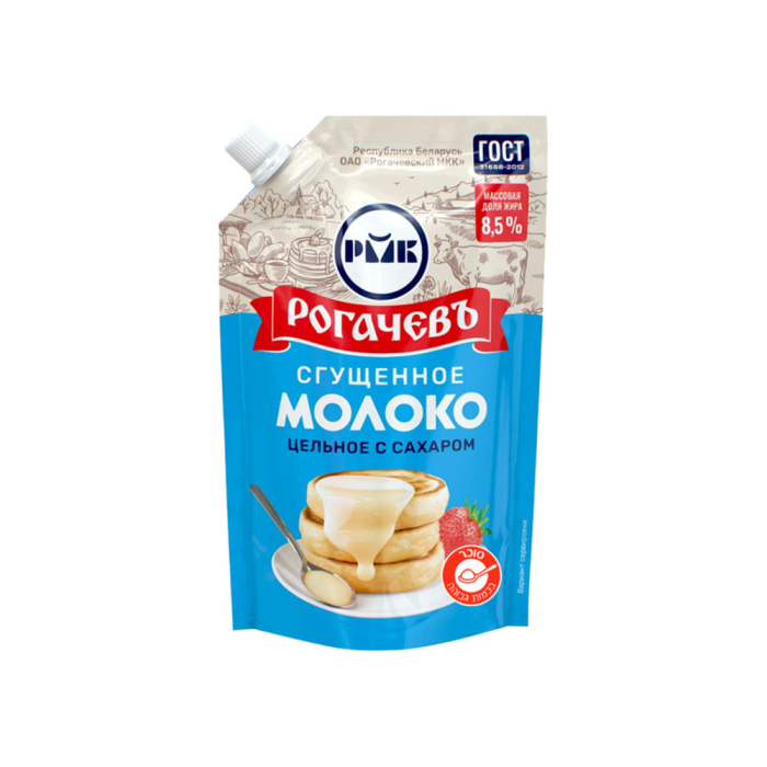 Sweetened condensed milk DOYPACK 8.5% Rogachev 270 grams 1/24