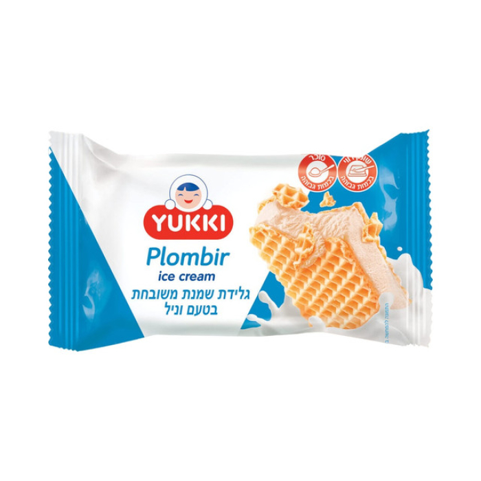 גלידת שמנת משובחת YUKKI וניל סנדוויץ' 80 גרם