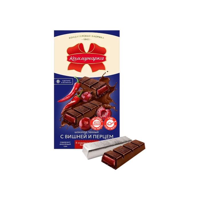 Dark chocolate with cherries 200 g