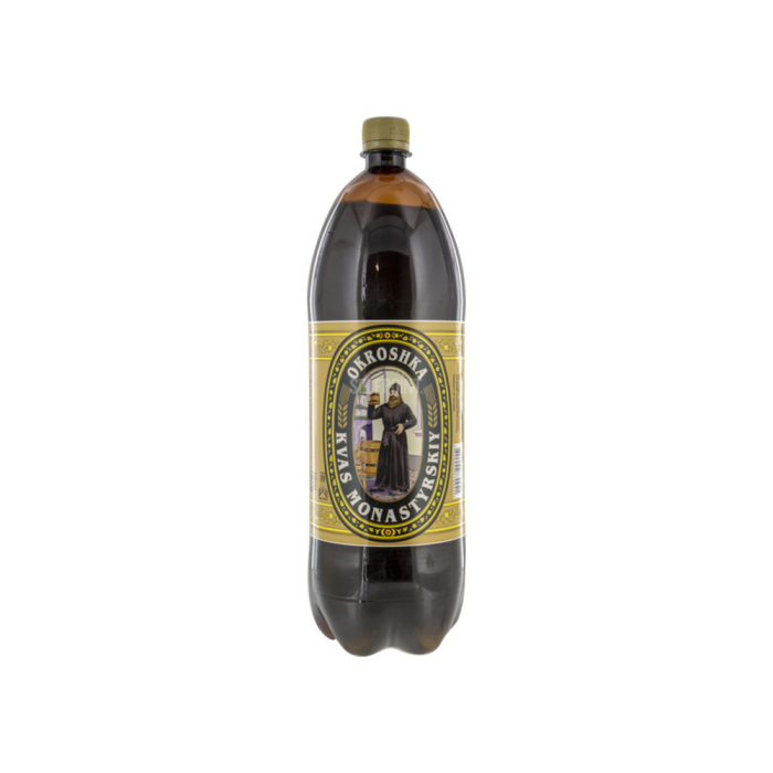 Carbonated drink with malt okroshka flavor 2 liters MONASTIRSKIY OKROSHKA
