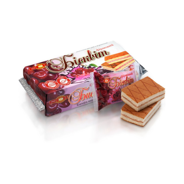 Cherry flavored biscuit with cream 330 grams