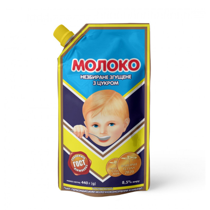 Sweetened condensed milk full Pervomaysky MKK 8.5% 440 grams