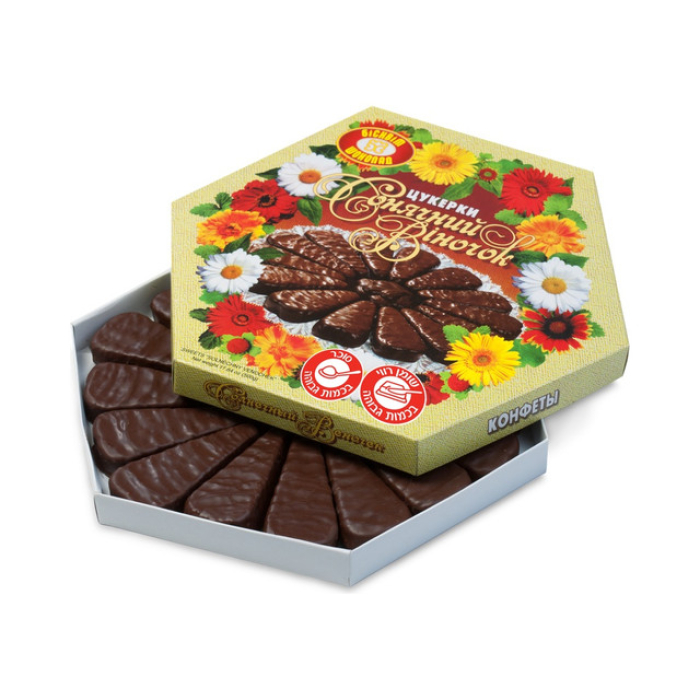Bonbonniere "Solnchaniy Vnochk" jelly candies with orange flavor coated in chocolate 500 grams