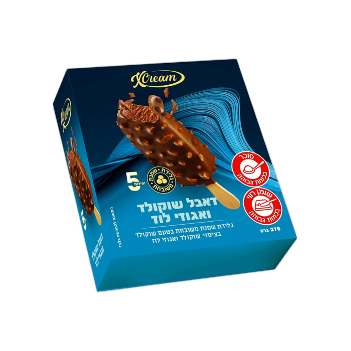 גלידת דאבל שוקולד אגוזים 275 ג