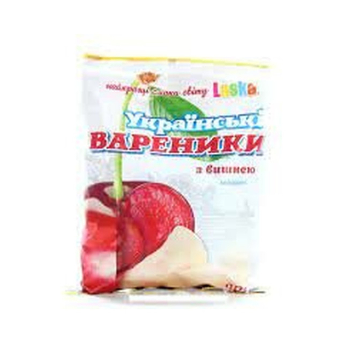 Varenik with cherry filling (kreplach)