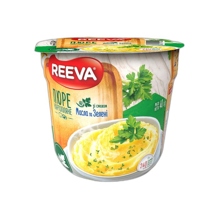 Riva - instant mashed potatoes with chicken flavor in a 40g cup