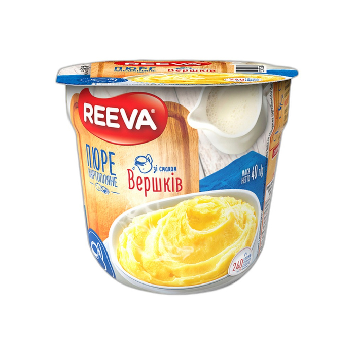Riva - instant mashed potatoes with cream flavor in a cup 40 grams
