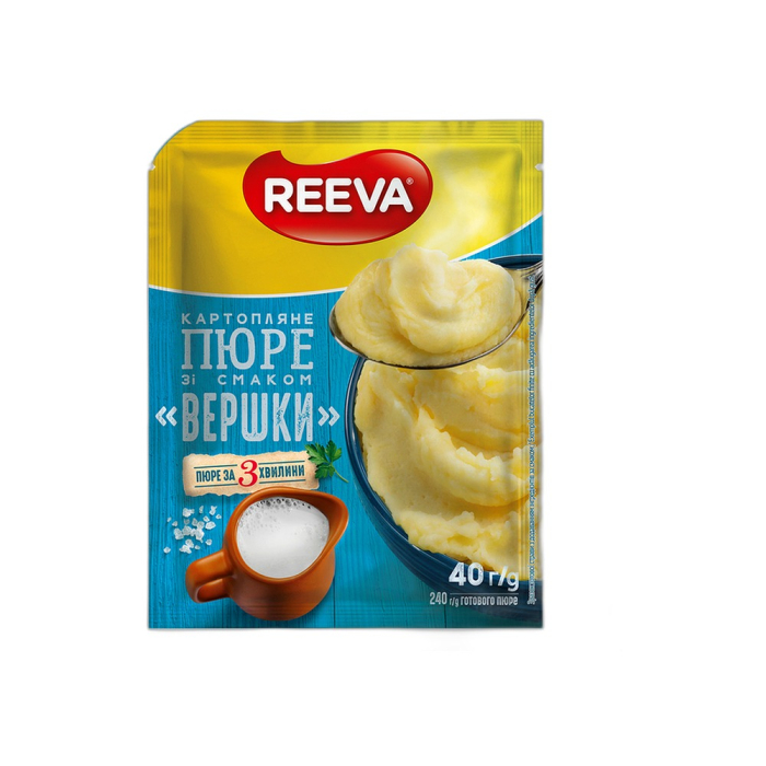 Riva - instant mashed potatoes with cream flavor in a 40-gram bag