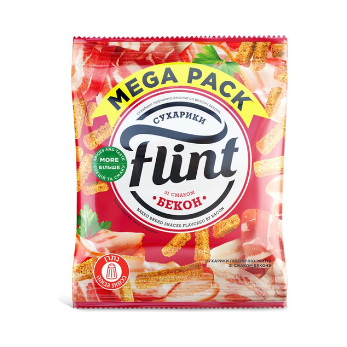 קרוטונים FLINT בטעם בייקון 110ג'