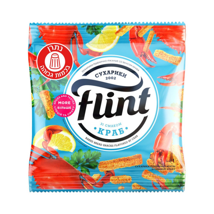 קרוטונים FLINT בטעם סרטן 35 גרם