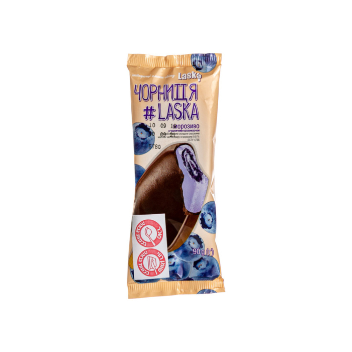 Vanilla Eskimo with blueberry filling