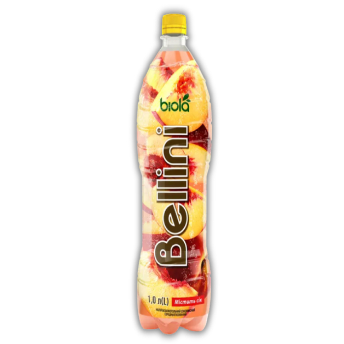 Sparkling drink Biola Bellini peach 1 liter