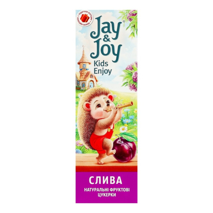 Конфеты фруктовые Jay&Joy яблоко и слива 32 г