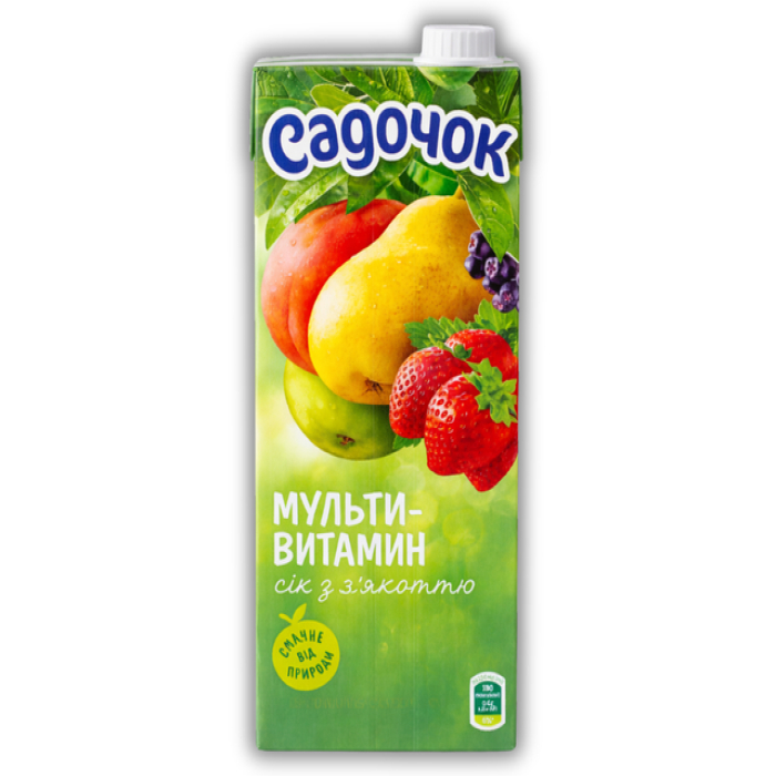 Multivitamin juice Saduchok with paste 950 ml