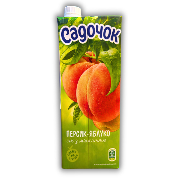 Сок персика яблоко Садочок 1 литр