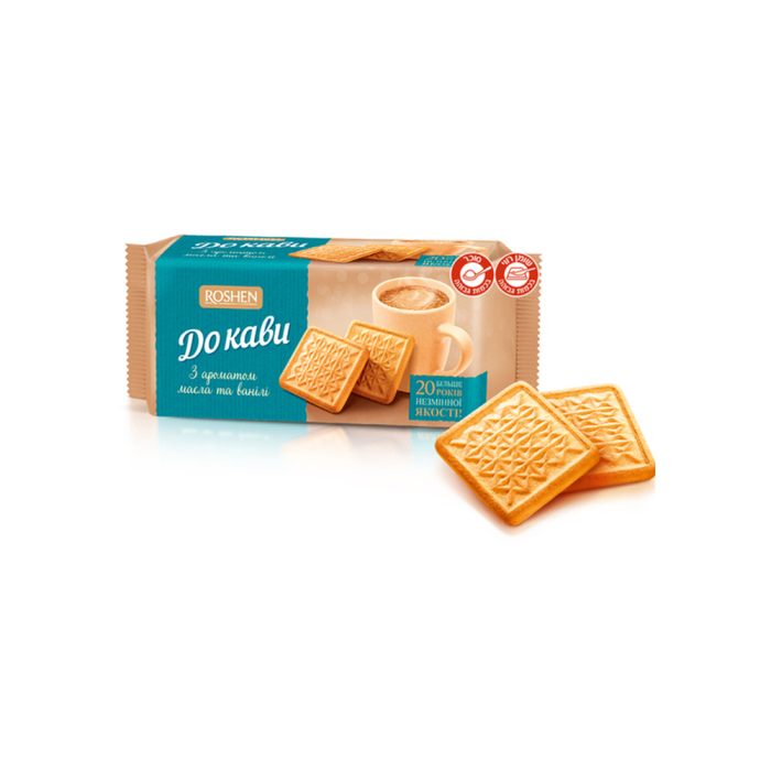 Biscuit for coffee Roshen with butter and vanilla flavor 185 g (48)