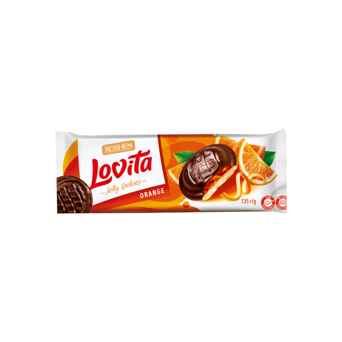 Песочное печенье с апельсином 135 г LOVITA (21)