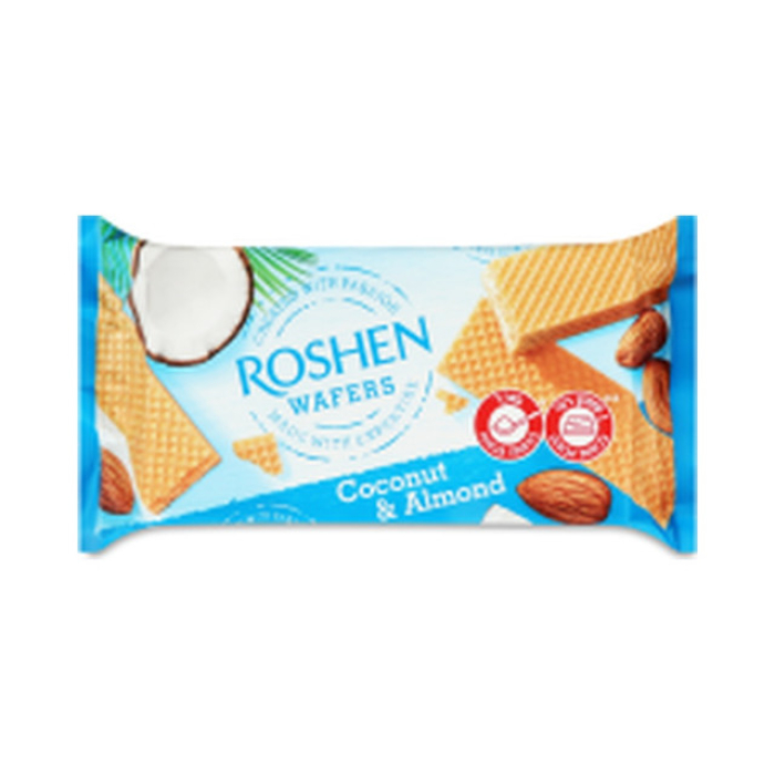 Roshen waffle with coconut and almond flavor 216g'(16)