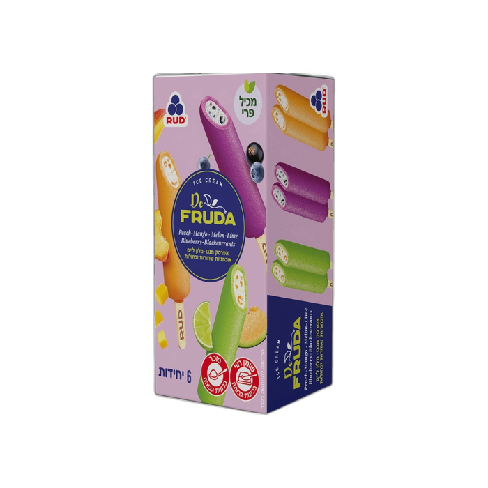 Sherbet Ice Cream DEFRUDA Fruits 360 g (6) RUD