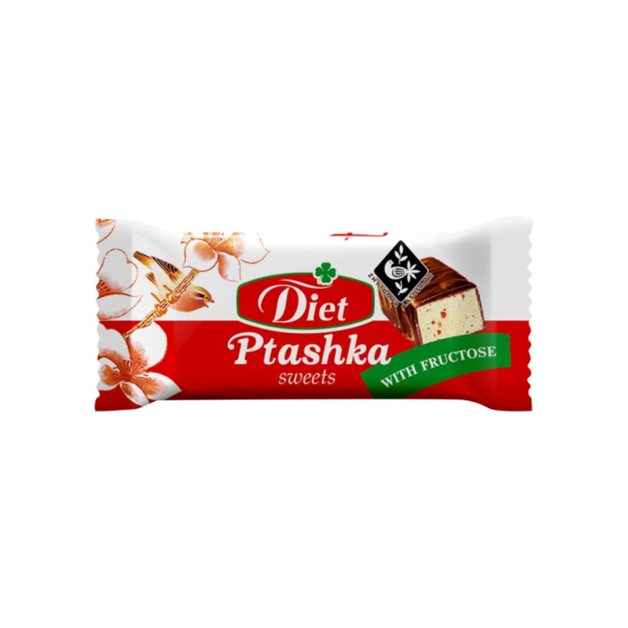 Sufle candies with fructose coated in chocolate flavor 180 grams
