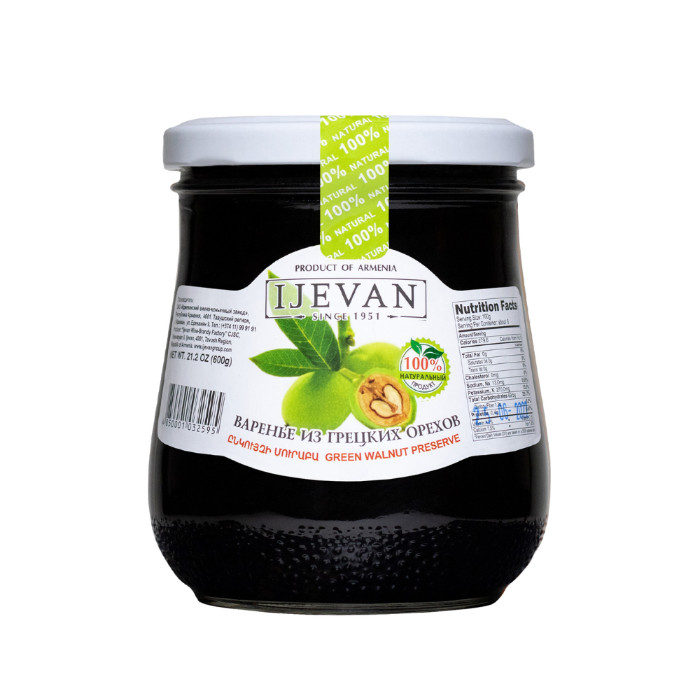 ריבת אגוזי מלך ירוקים IJEVAN 600 גרם