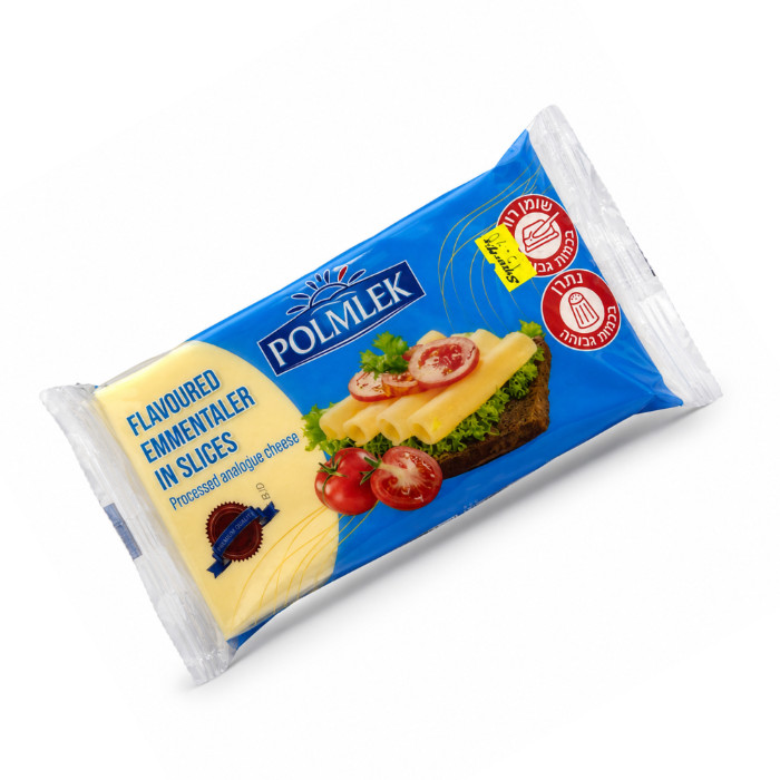 Продукт, имитирующий сыр Polmlek со вкусом Эмменталь, нарезка 320 грамм