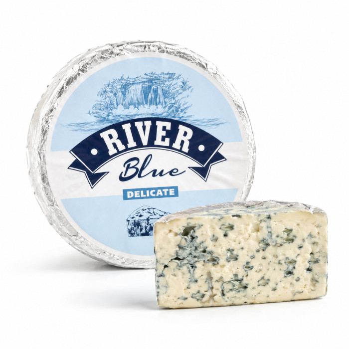 River Blue Delicate cheese product with blue mold