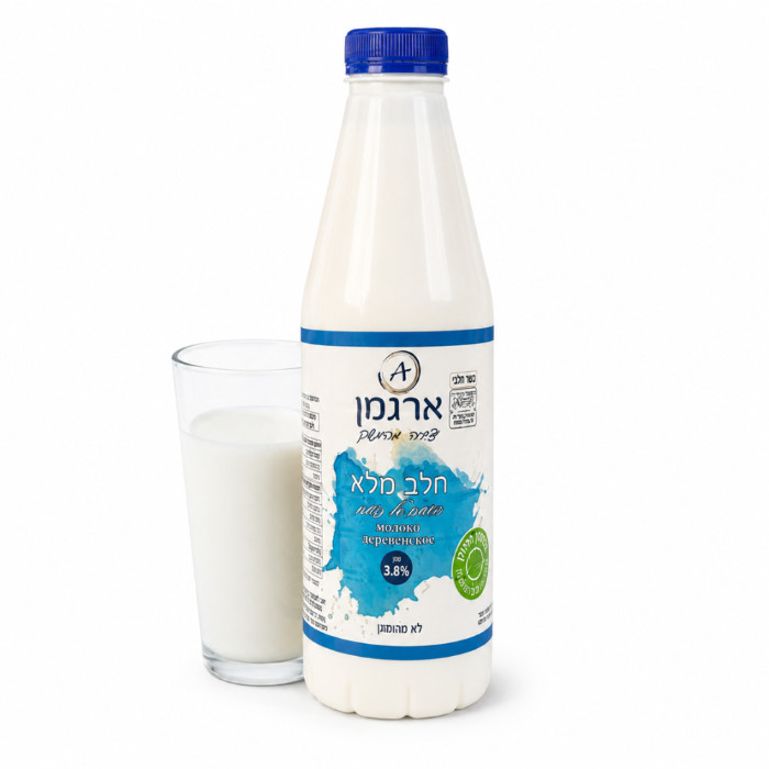חלב מלא Argaman 3.8% 1 ליטר