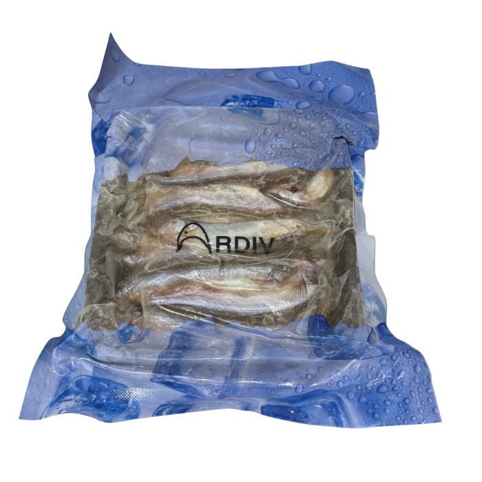 Frozen capelin