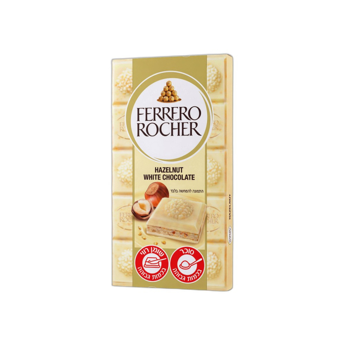 FERRERO ROCHER WHITE שוקולד לבן 90גרם