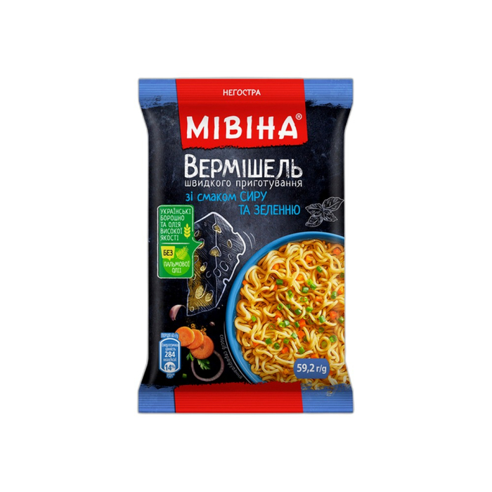 Mivina noodles for quick preparation with cheese flavor 59.2 grams