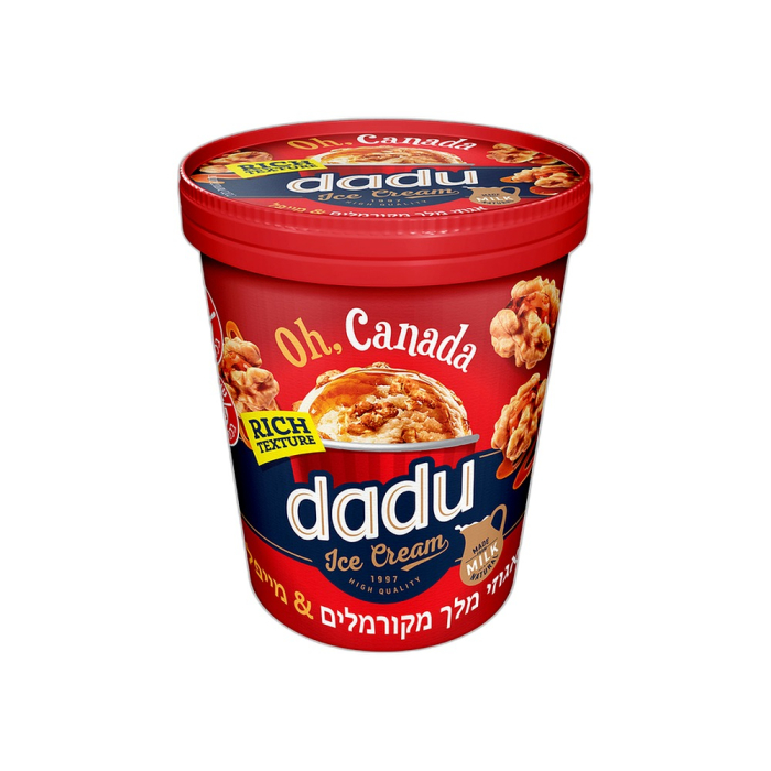 Maple flavored cream ice cream with caramelized walnut 310 g (DADU(6